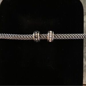 Brighton beads 1 dark, 1 clear stones